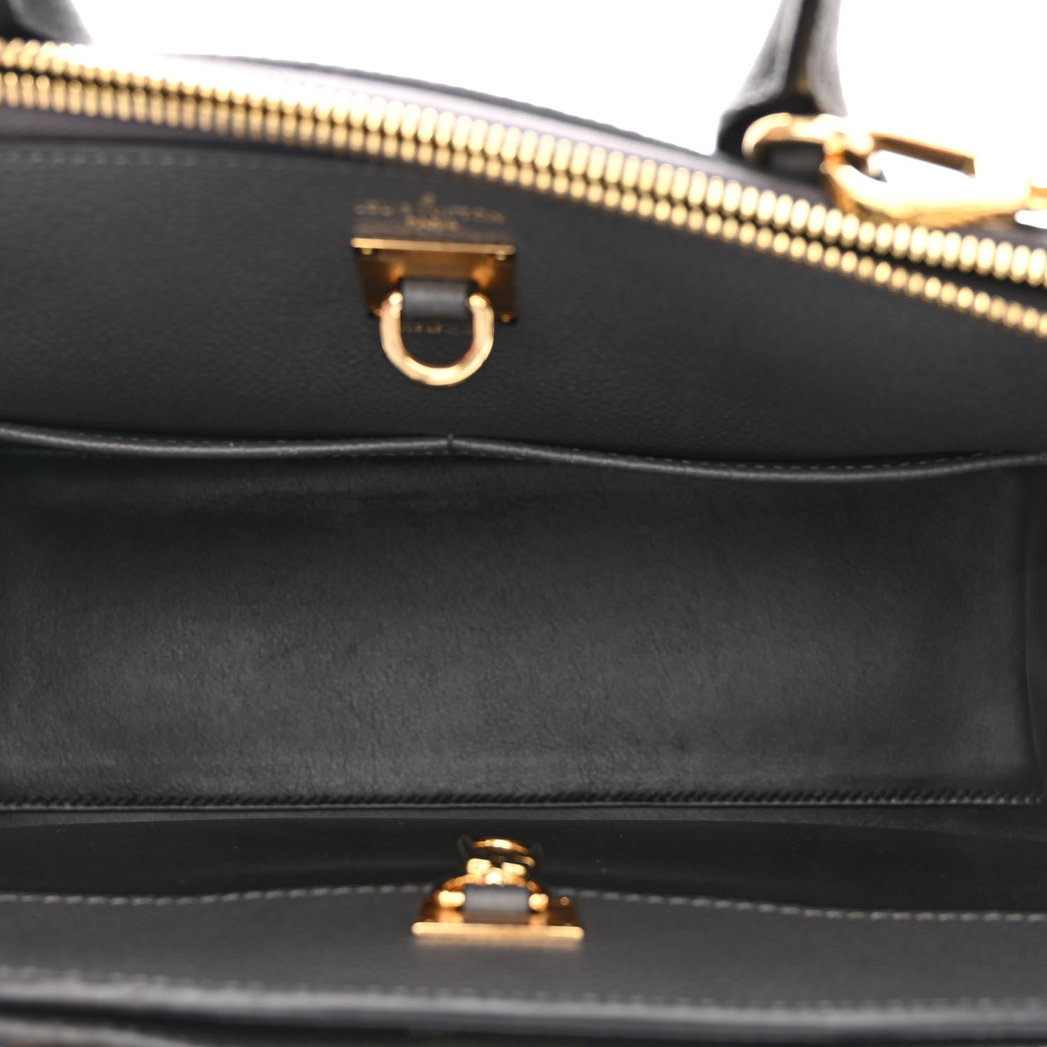 Louis Vuitton Taurillon City Steamer MM Gris 5 of 9