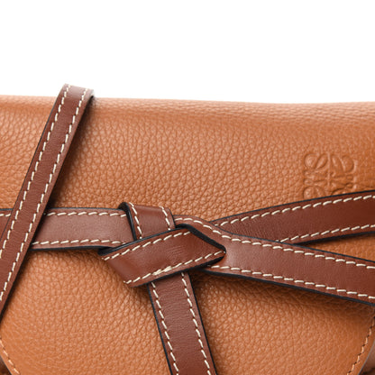 Loewe Grained Calfskin Mini Gate Crossbody Bag Caramel Pecan 10 of 10