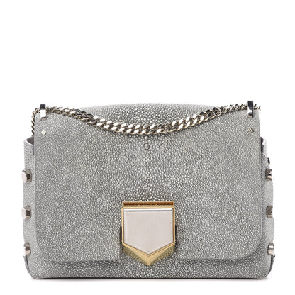 Jimmy Choo Stingray Petite Lockett Shoulder Bag Silver 1 of 9