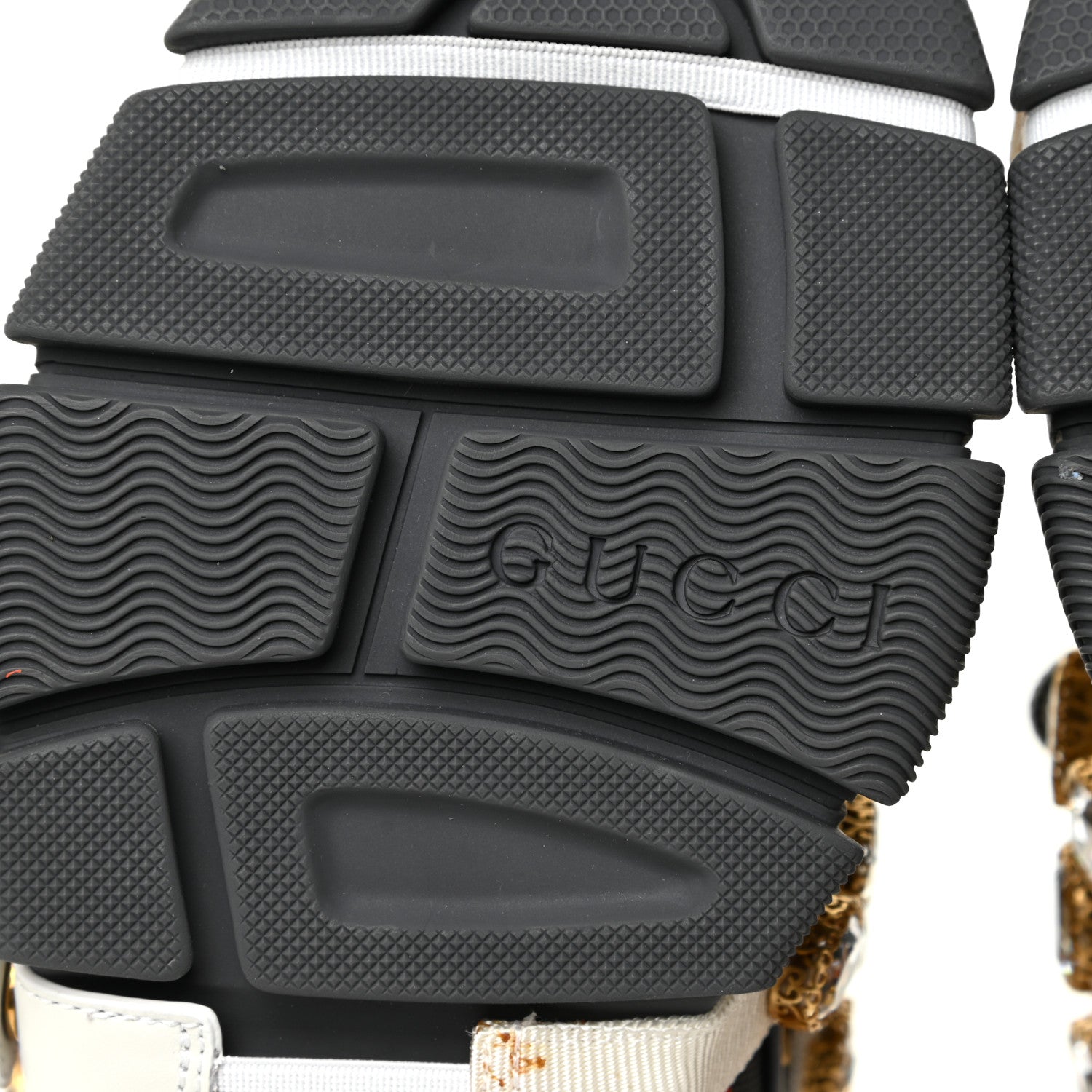 Gucci X SEGA Mesh Canvas Calfskin Removable Crystals Womens Flashtrek Sneakers 37.5 White Box Pink Ardesia Loess 7 of 9