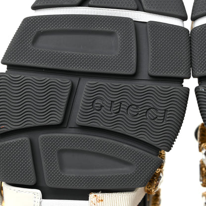 Gucci X SEGA Mesh Canvas Calfskin Removable Crystals Womens Flashtrek Sneakers 37.5 White Box Pink Ardesia Loess 7 of 9