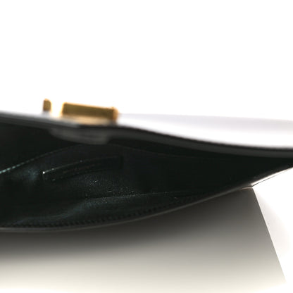 Saint Laurent Smooth Shiny Calfskin Monogram Uptown Pouch Black 5 of 14