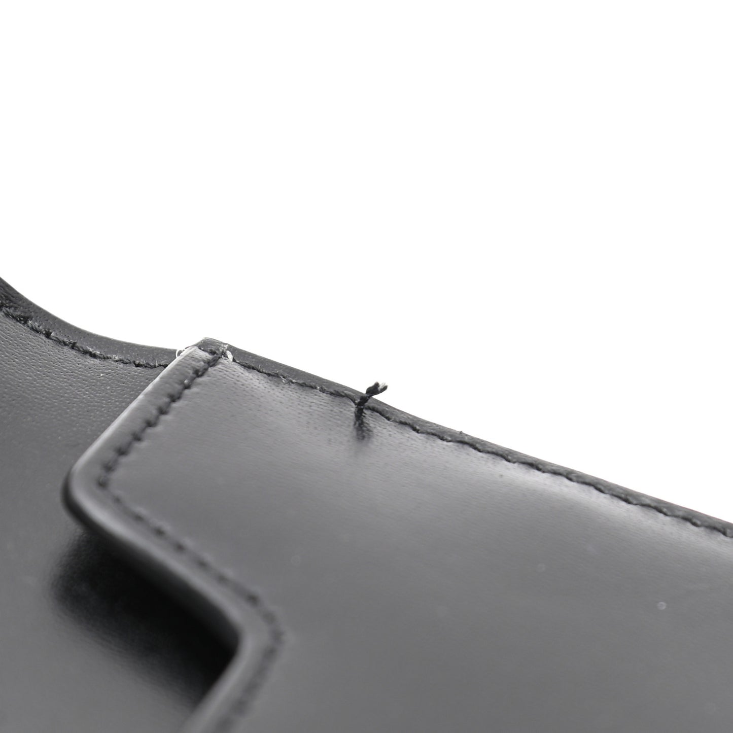 Smooth Shiny Calfskin Monogram Uptown Pouch Black