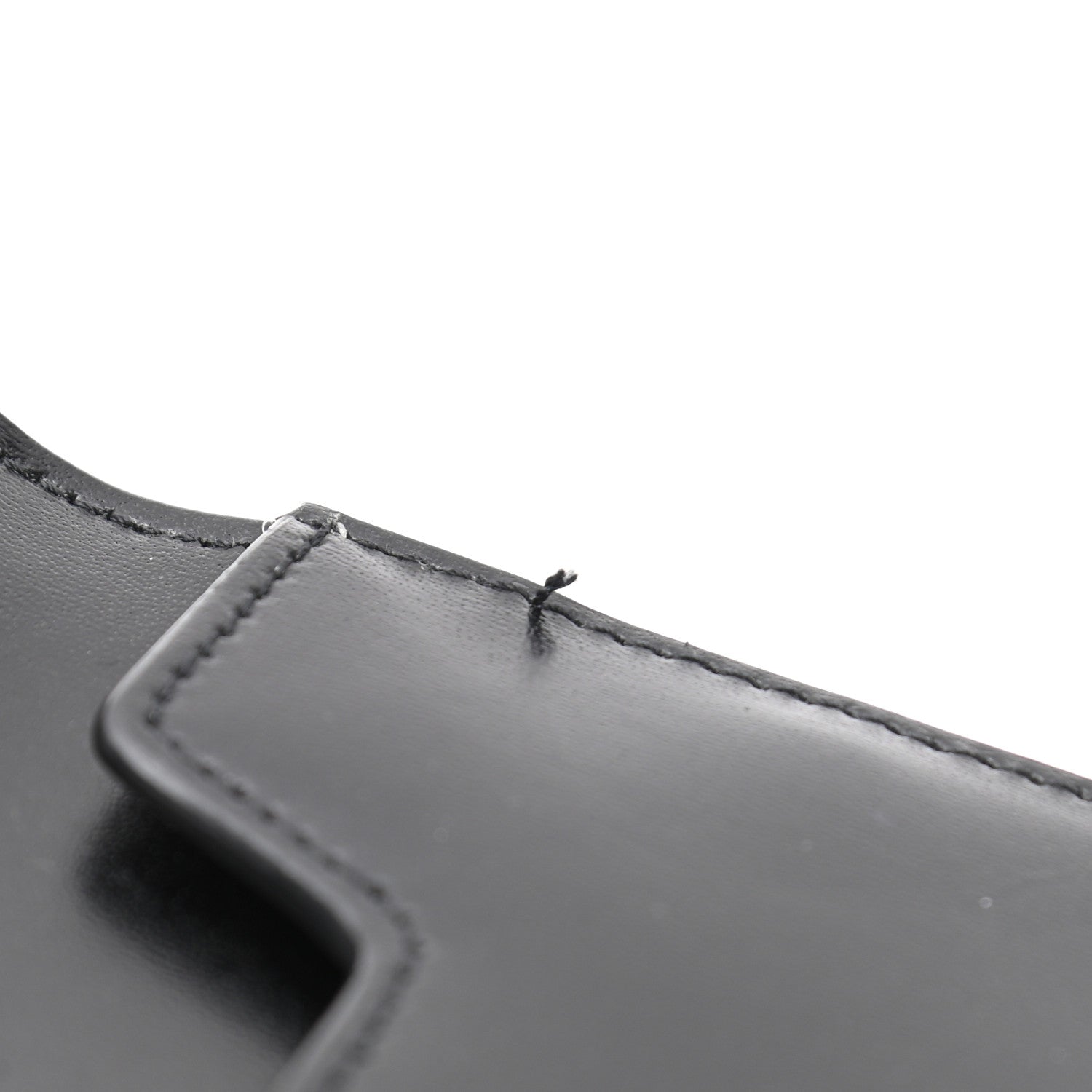 Saint Laurent Smooth Shiny Calfskin Monogram Uptown Pouch Black 8 of 8