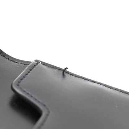 Saint Laurent Smooth Shiny Calfskin Monogram Uptown Pouch Black 8 of 8
