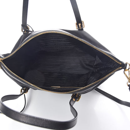 Prada Tessuto Nylon Saffiano Tote Black 5 of 9
