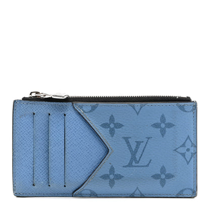 Louis Vuitton Taigarama Coin Card Holder Denim 1 of 6