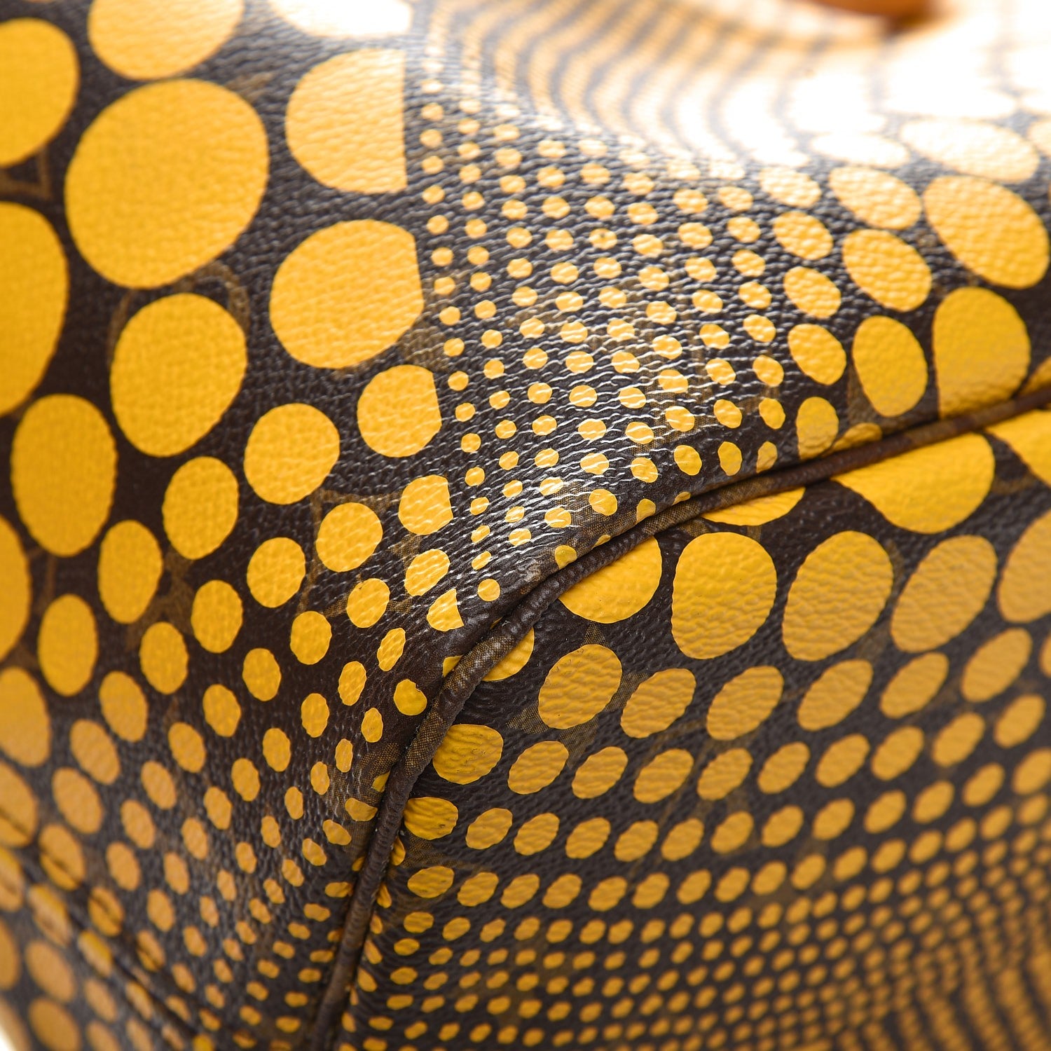 Louis Vuitton Monogram Kusama Waves Neverfull MM Yellow 10 of 11