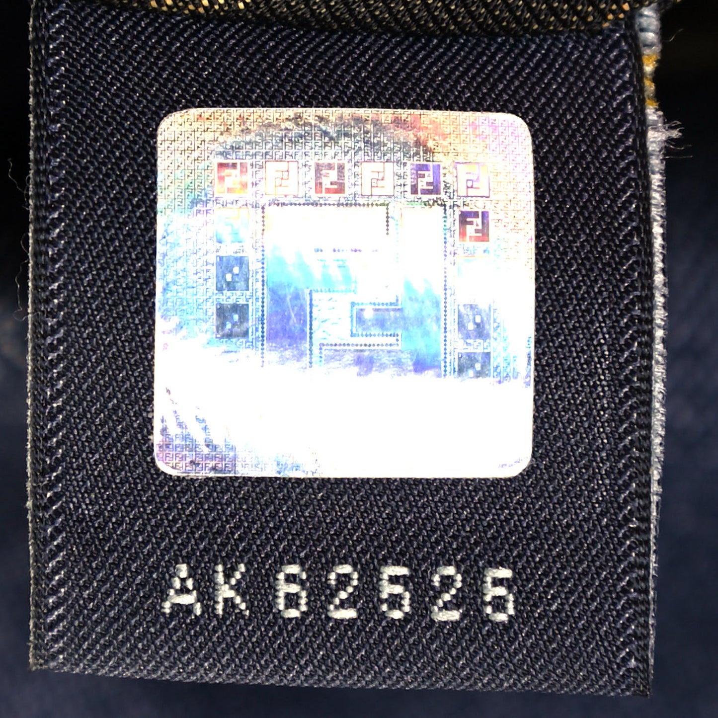 Denim Spalmati Woven Spy Pouch Bag Blue