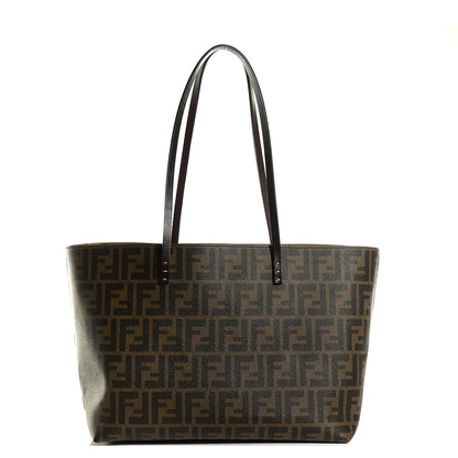 Fendi Zucca Spalmati Small Roll Tote Tobacco Yellow 1 of 9