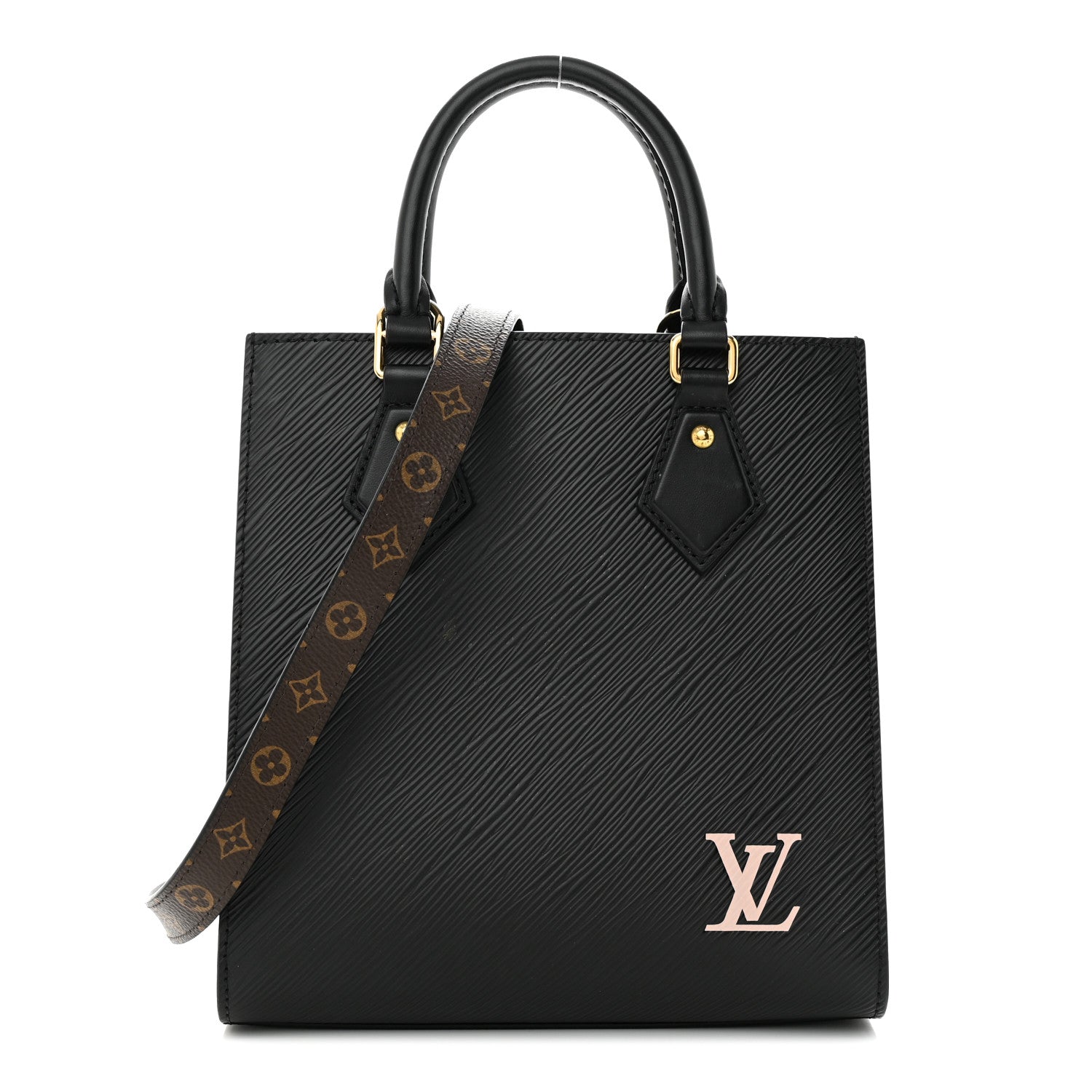 Louis Vuitton Epi Sac Plat BB Black 1 of 11