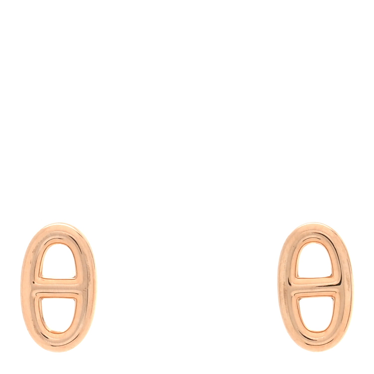 Hermes 18K Rose Gold TPM Farandole Stud Earrings 1 of 5