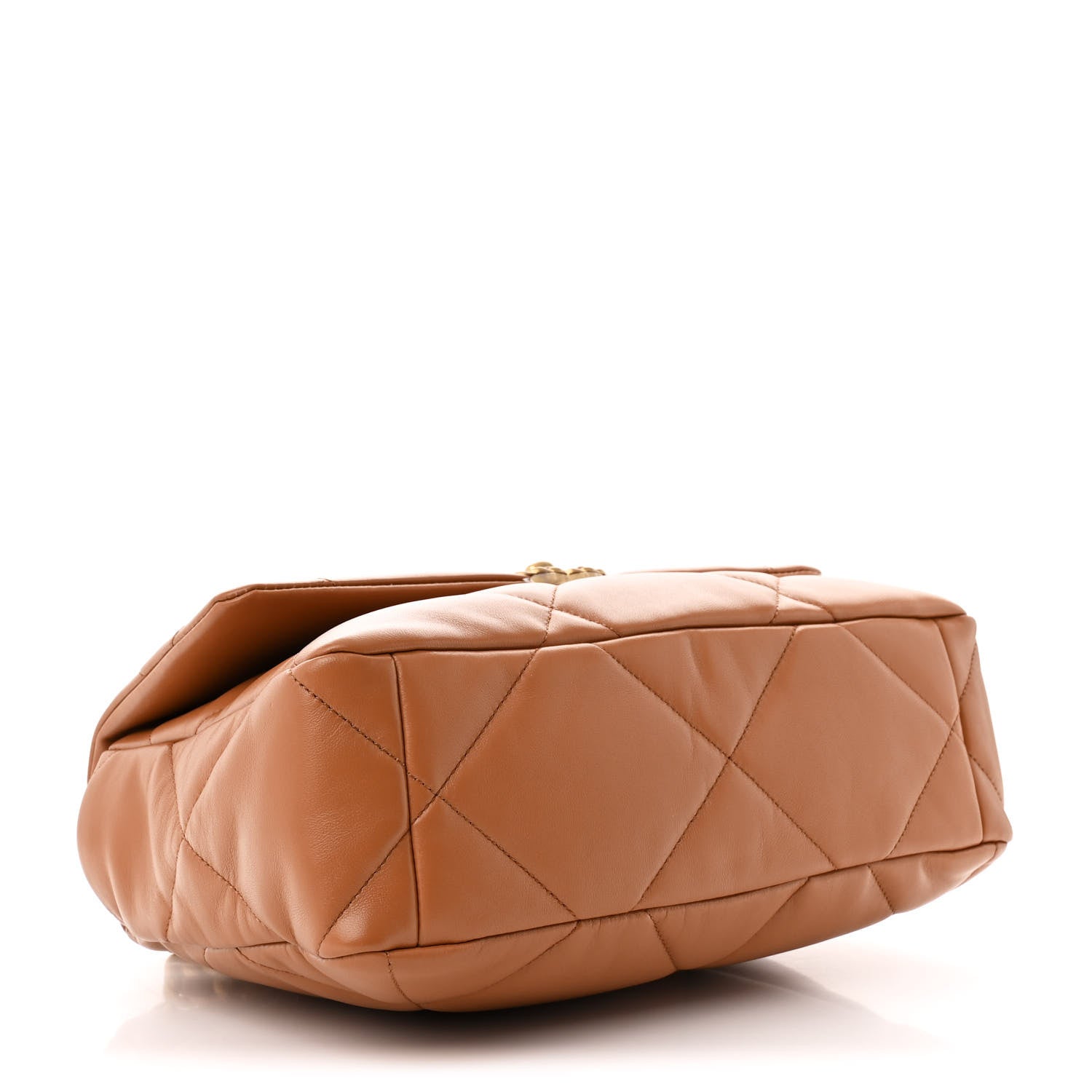 Chanel Lambskin Quilted Large Chanel 19 Flap Brown 4 of 11
