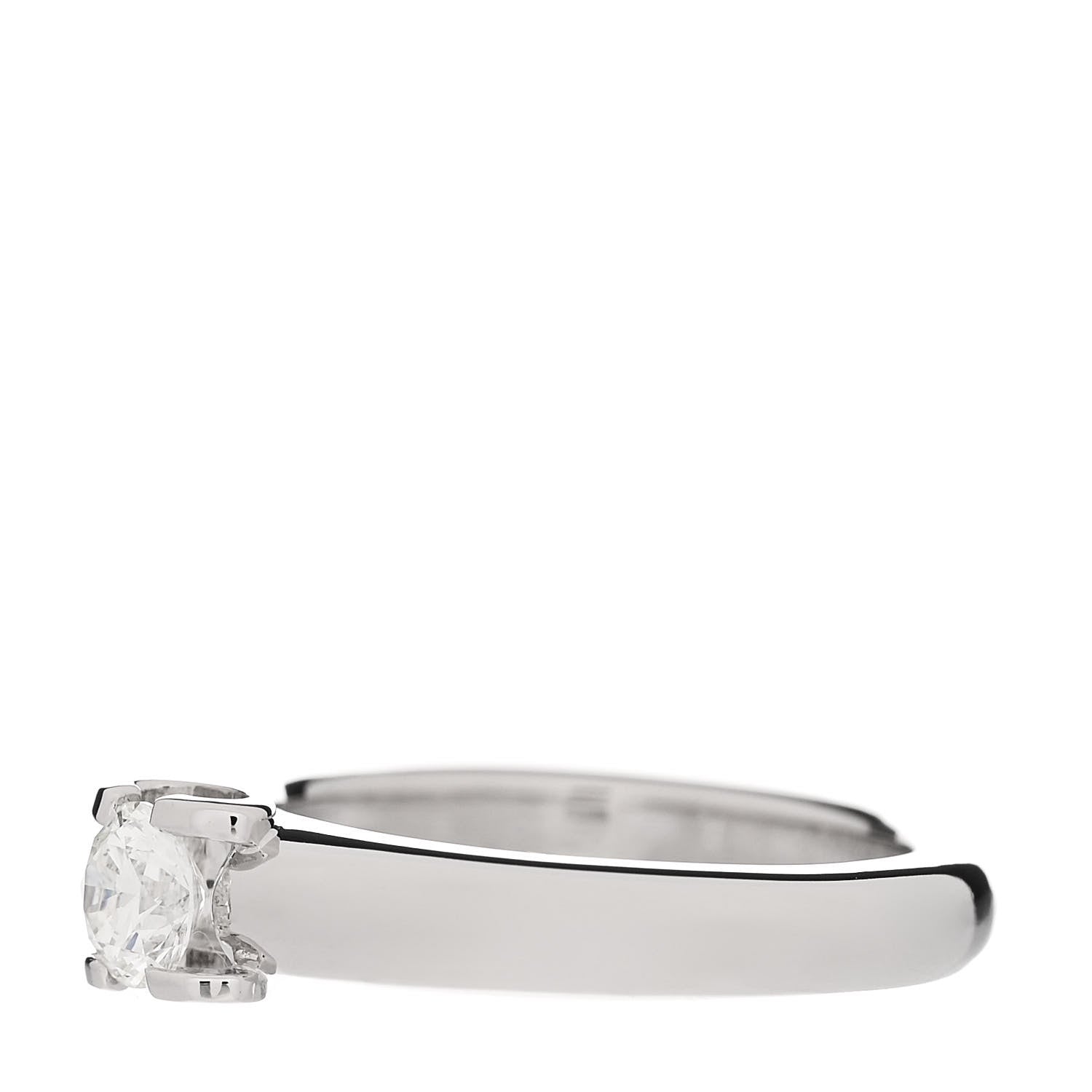 Cartier 18K White Gold Diamond .33ct Louis Cartier Engagement Ring 47 4 3 of 7