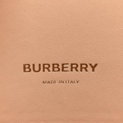 Burberry Smooth Calfskin Stripe Medium Two Handle Title Bag Camel Black Red 6 of 10