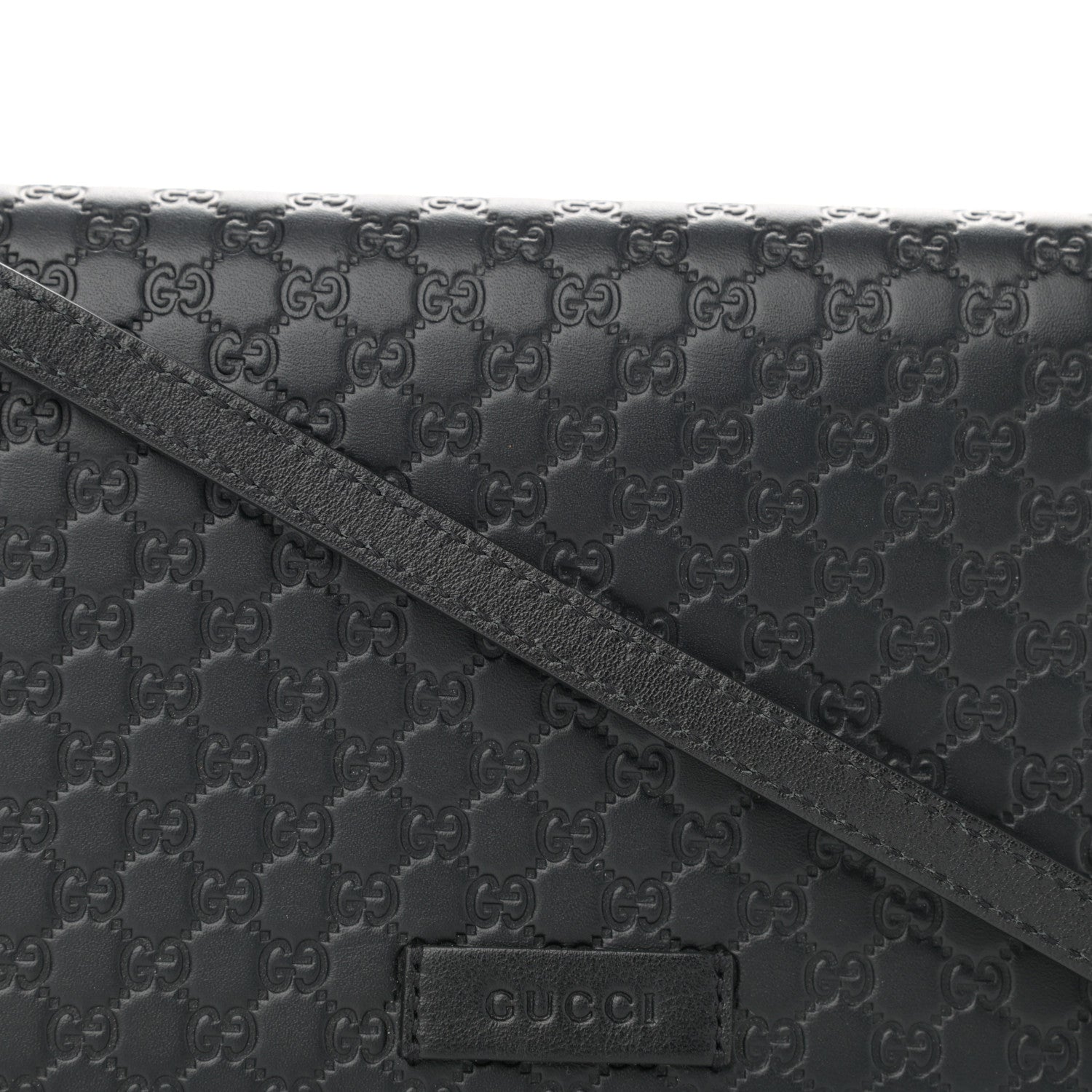 Gucci Microguccissima Crossbody Wallet Black 7 of 9