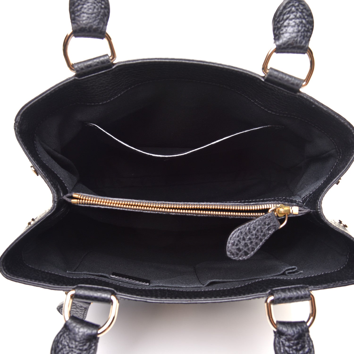 Burberry Haymarket Check Pocket Tote Black 5 of 10