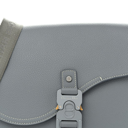 Christian Dior Grained Calfskin Large Saddle Messenger Bag Deep Grey 8 of 12