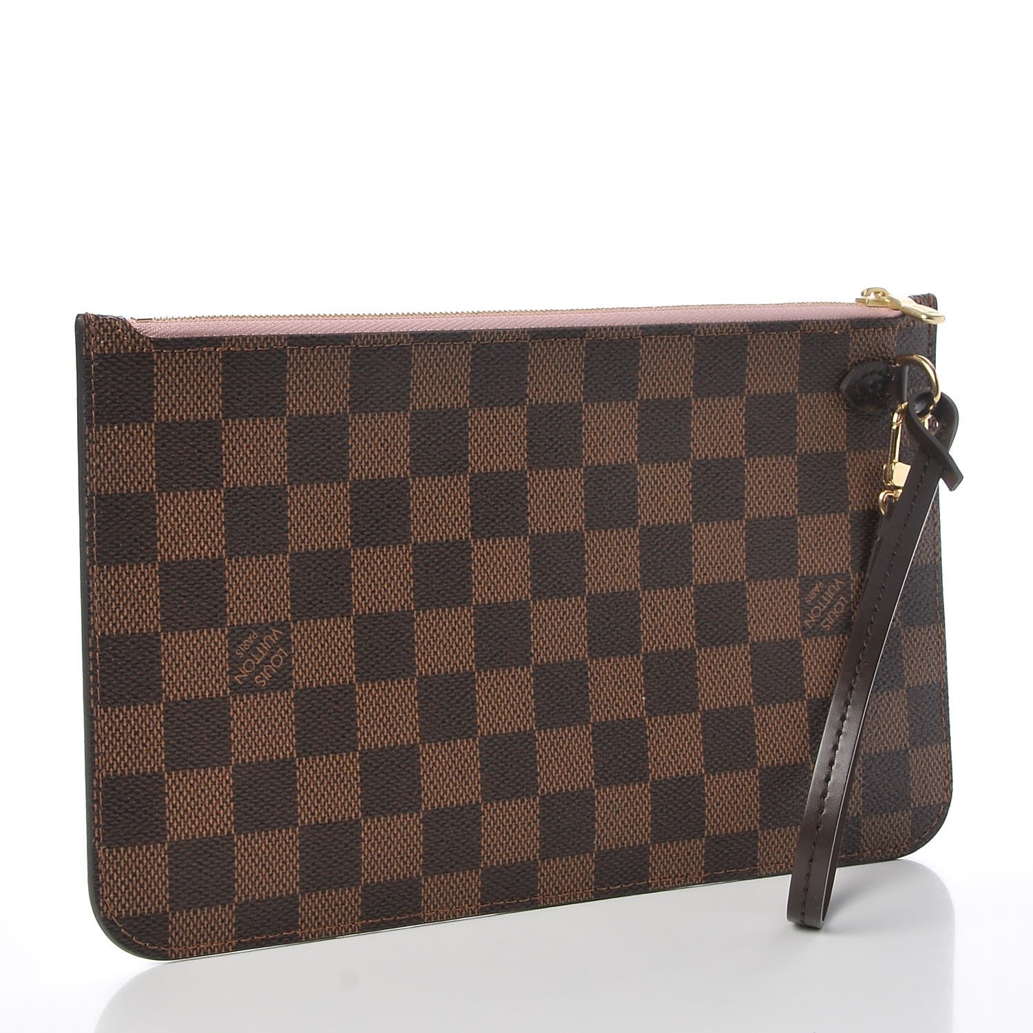 Louis Vuitton Damier Ebene Neverfull MM GM Pochette Rose Ballerine 3 of 9