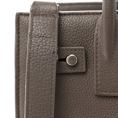 Saint Laurent Grained Calfskin Nano Supple Sac De Jour Fog 15 of 16