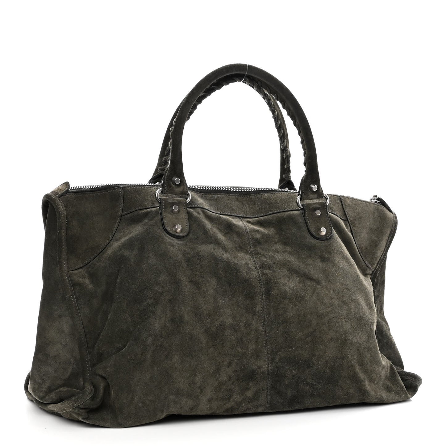 Baby Daim Suede Classic Hardware Work Olive