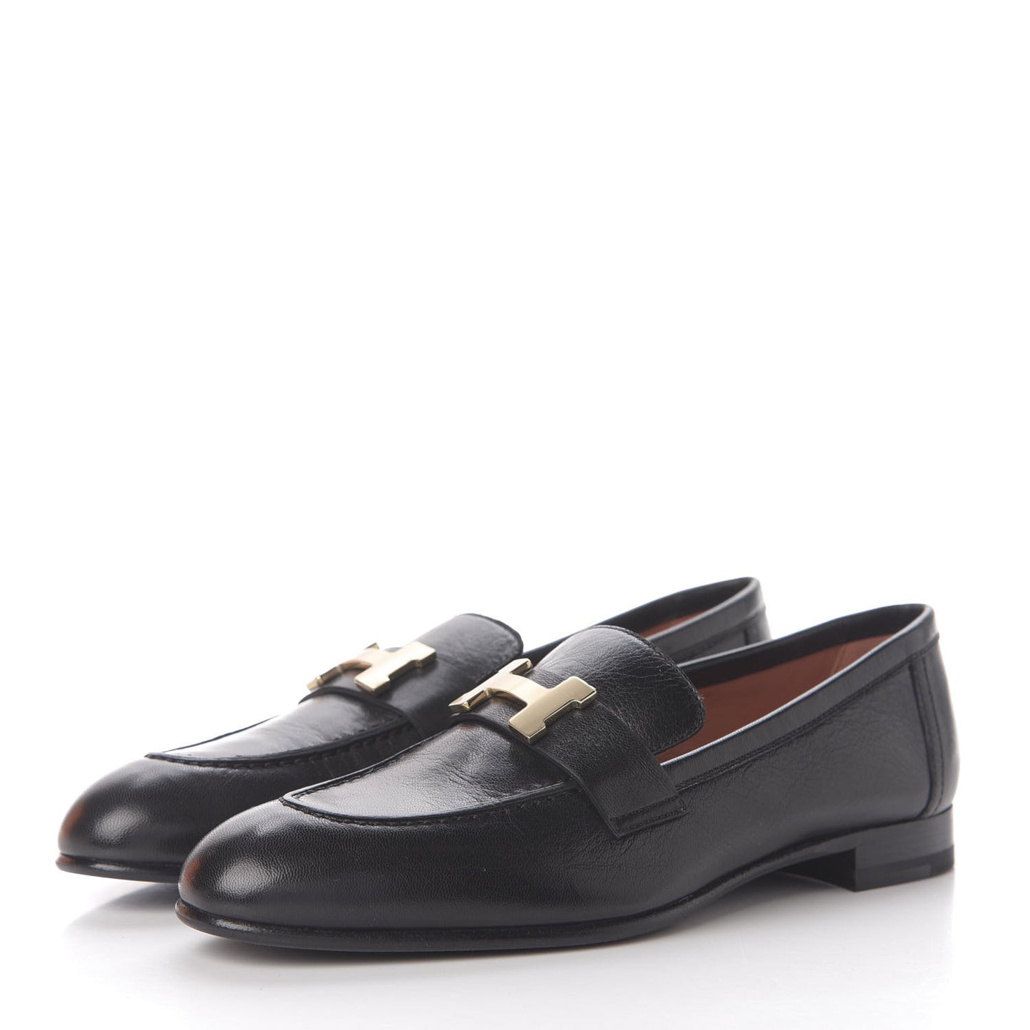 Goatskin Paris Loafers 36.5 Black