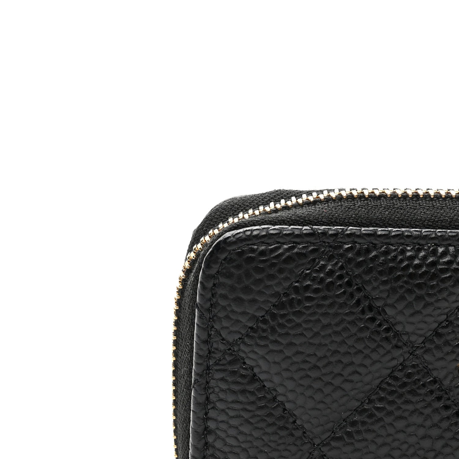Chanel Caviar Quilted Zip Coin Purse Black 8 of 9