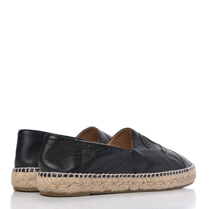 Chanel Lambskin CC Espadrilles 40 Black 4 of 9