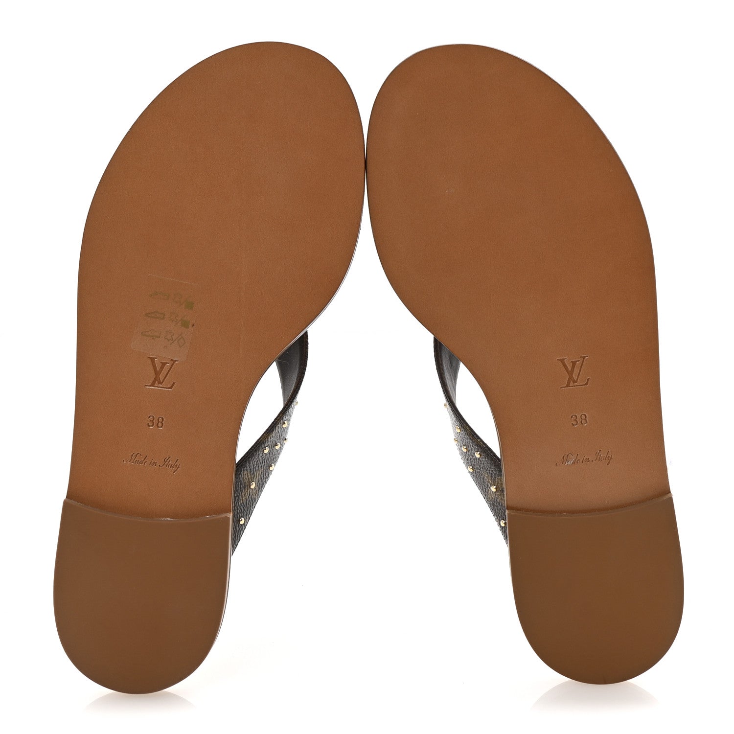 Louis Vuitton Monogram Sunny Flat Thong Sandals 38 Brown 11 of 20