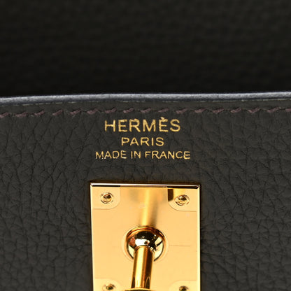 Hermes Togo Kelly Retourne 25 Vert De Gris 6 of 12