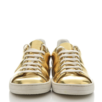 Louis Vuitton Metallic Calfskin Frontrow Sneakers 36.5 Gold 2 of 11