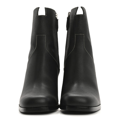 Hermes Epsom Womens Flatteuse 60 Ankle Boot 37.5 Black 3 of 12