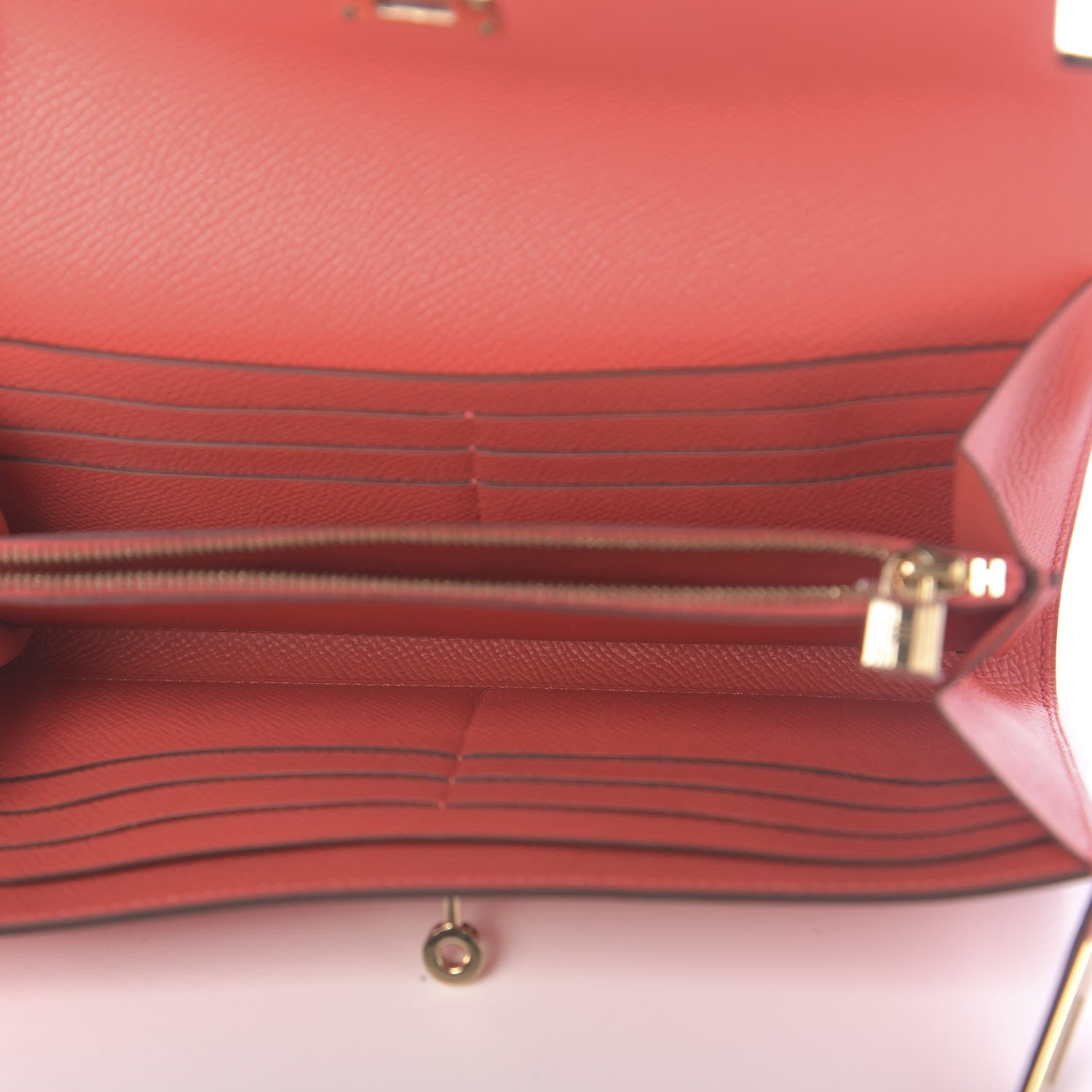 Hermes Epsom Kelly Longue Wallet Flamingo 5 of 9