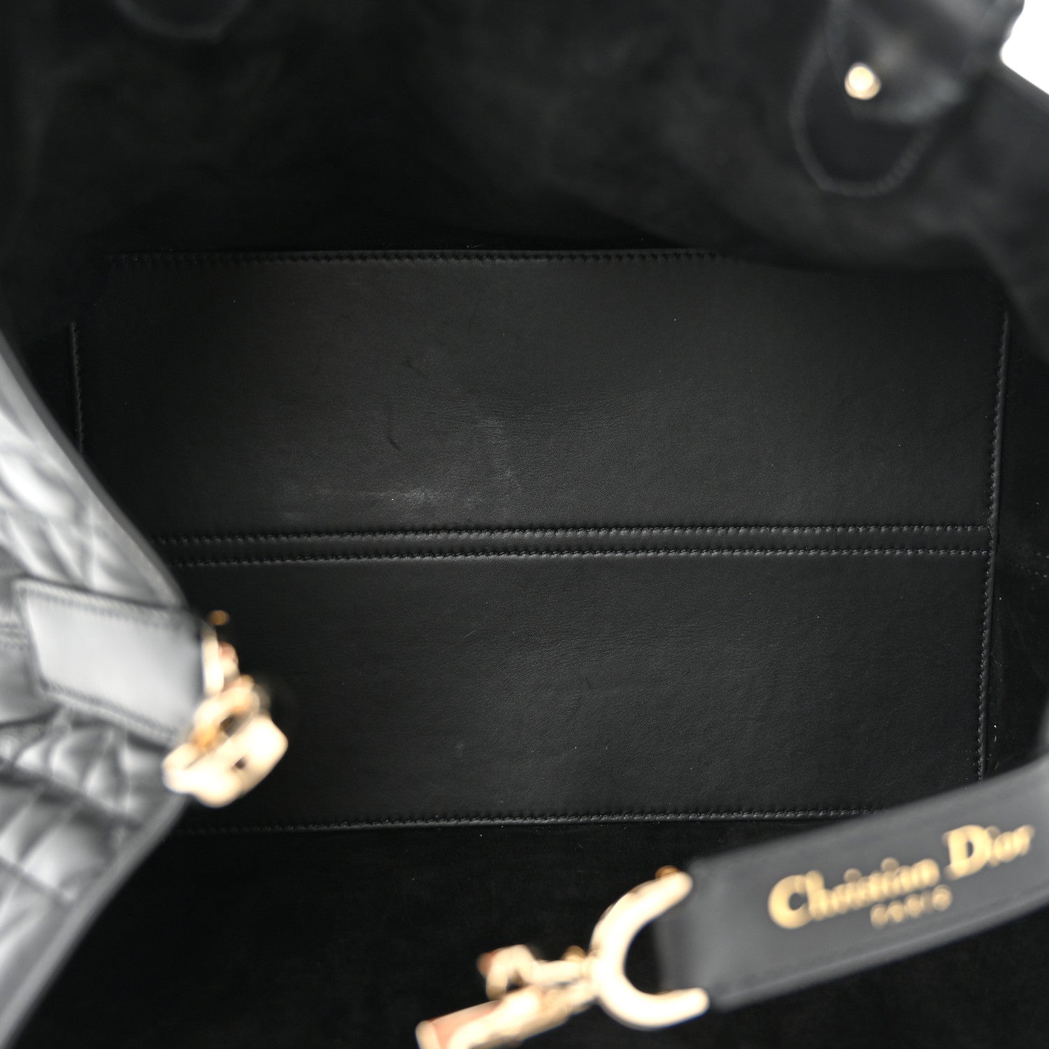 Christian Dior Calfskin Macrocannage Medium Toujours Black 6 of 11
