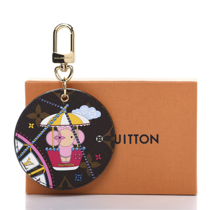 Louis Vuitton Monogram 2020 Christmas Animation Big Wheel Bag Charm Key Ring Rose Ballerine 6 of 6