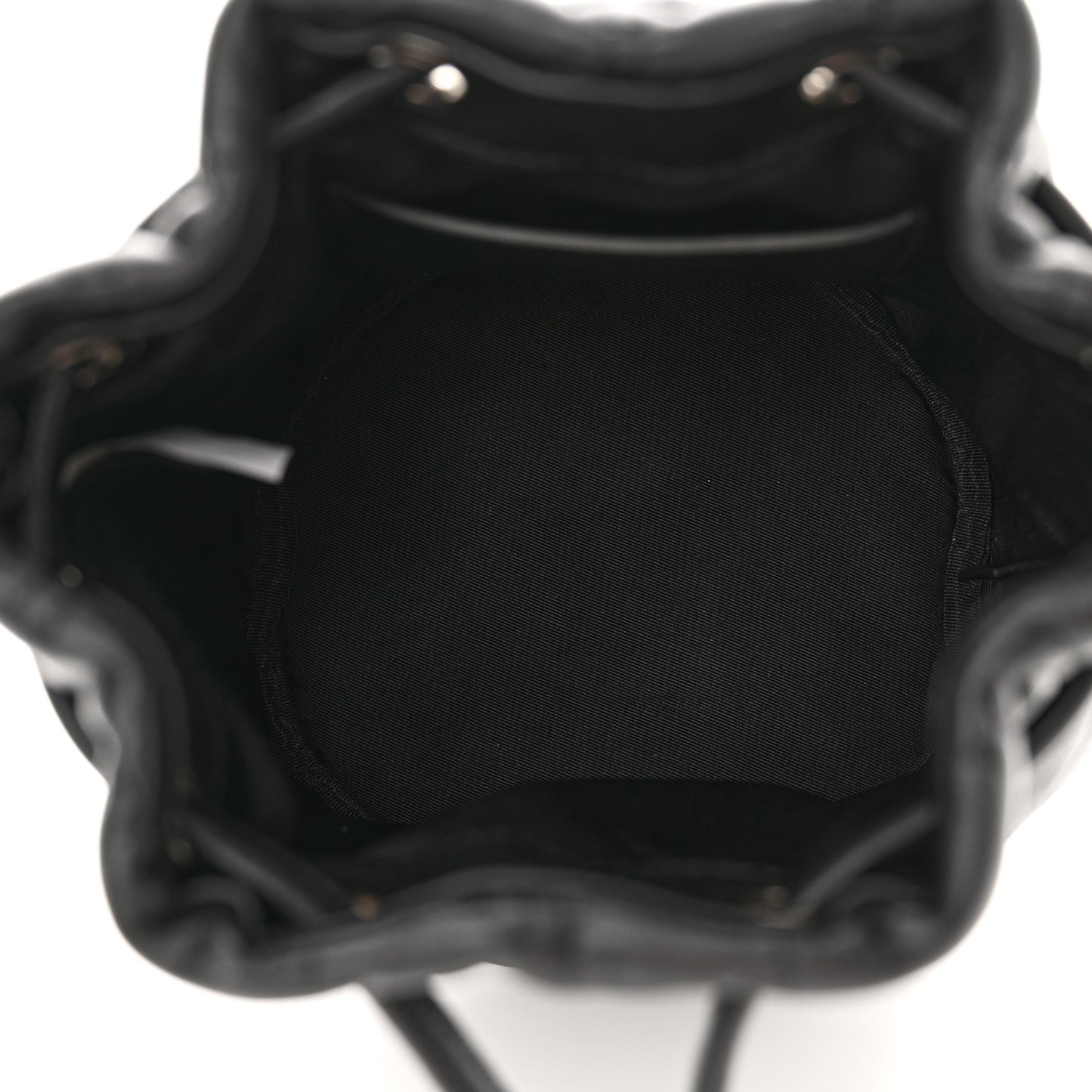 Calfskin Quilted The Bucket Bag Black