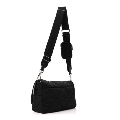 Prada Re-Nylon Quilted Padded Flap Shoulder Bag Black 3 of 11