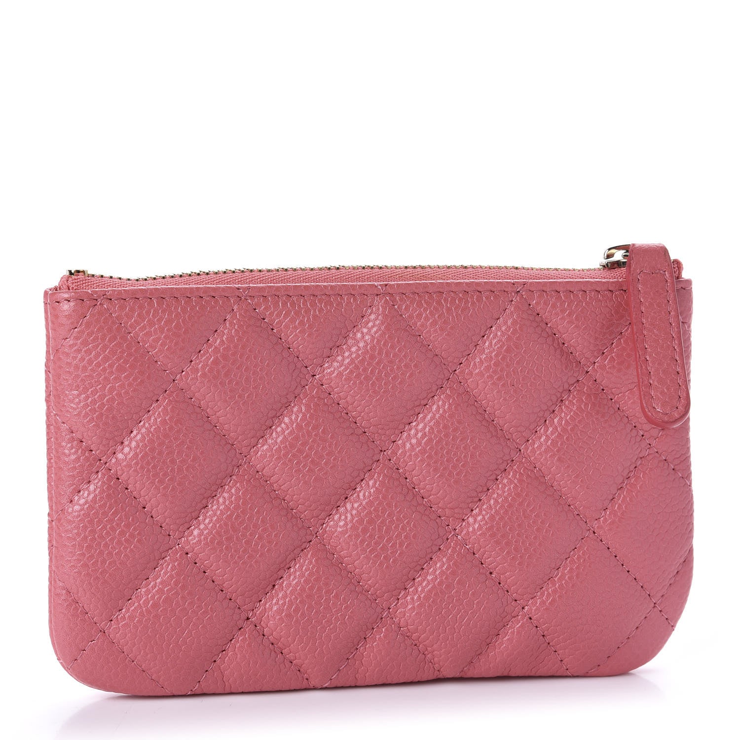 Chanel Iridescent Caviar Quilted Small Cosmetic Case Pink 3 of 10