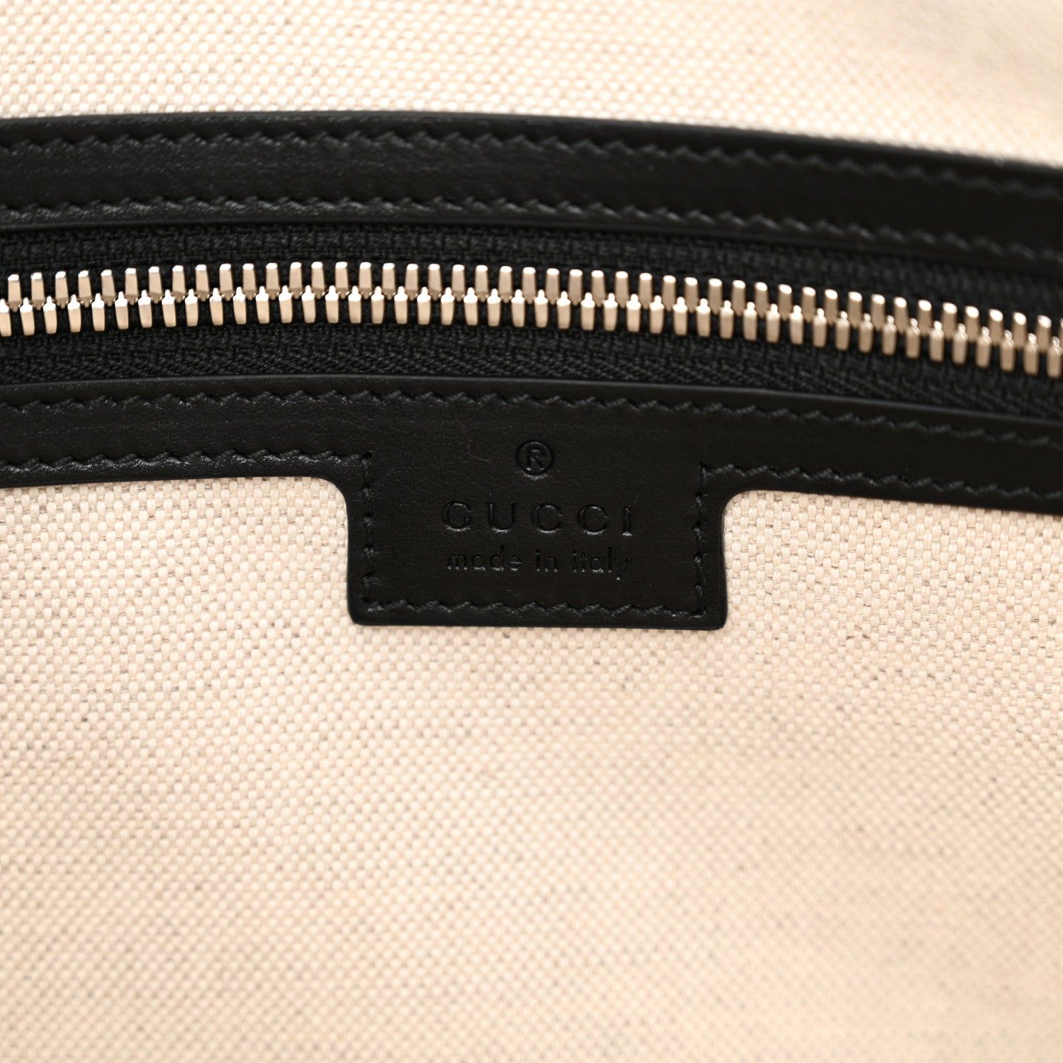 Gucci Calfskin GG Tennis Embossed Tote Bag Black 6 of 10