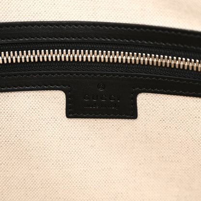 Gucci Calfskin GG Tennis Embossed Tote Bag Black 6 of 10