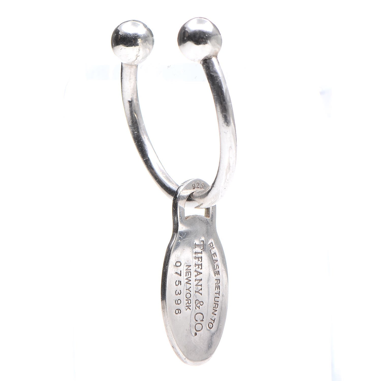 Tiffany Sterling Silver Return To Oval Key Ring 2 of 4