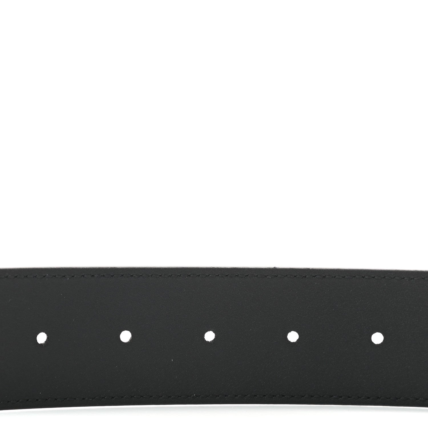 Gucci Textured Calfskin Double G 40mm Belt 75 30 Black 4 of 5