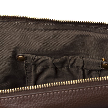 Chloe Calfskin Large Marcie Satchel Brown Seed 5 of 6
