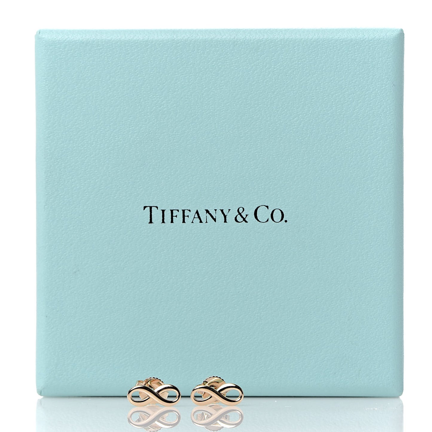 18K Rose Gold Infinity Earrings