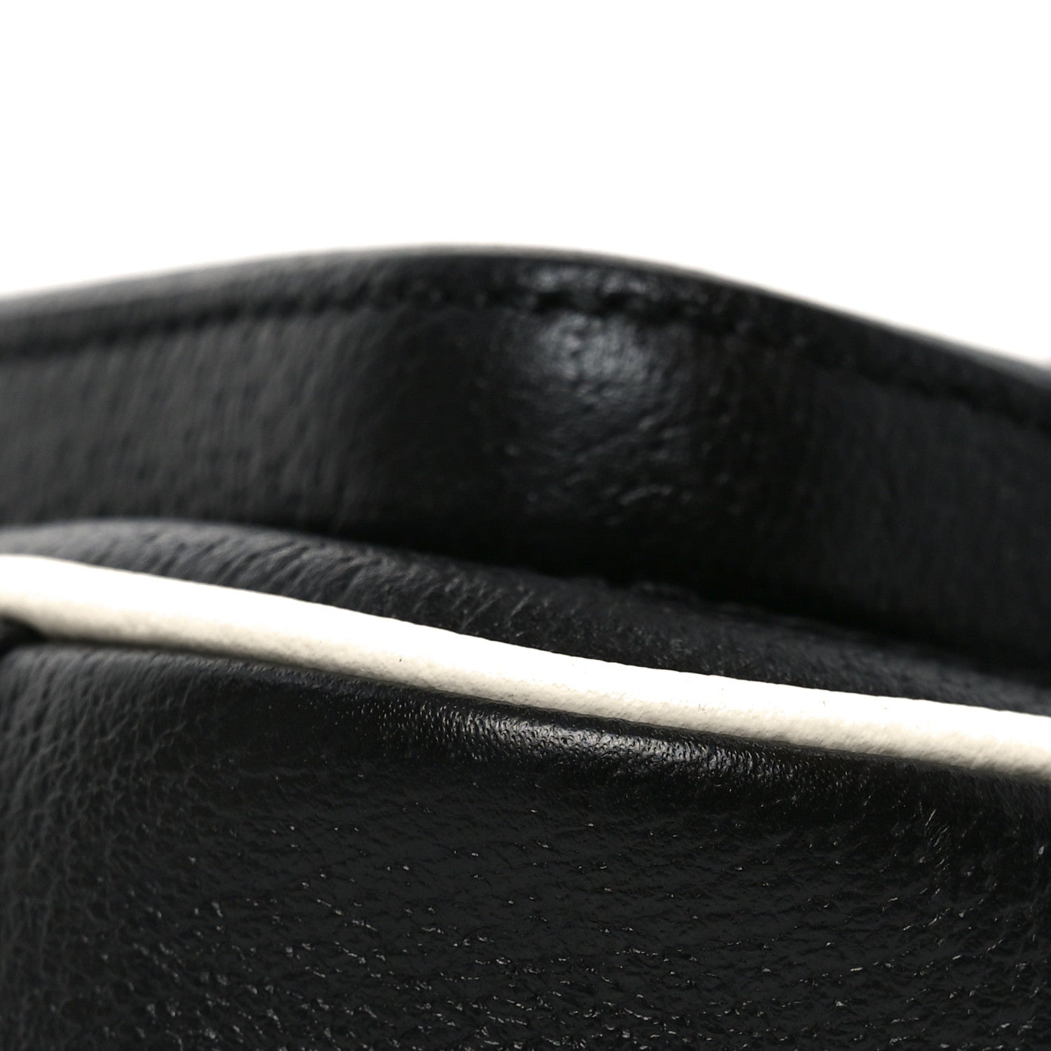 Gucci X ADIDAS Textured Dollar Calfskin Belt Bag Black 9 of 10