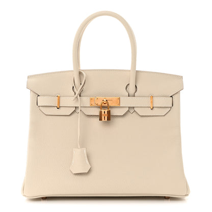 Hermes Togo BIRKIN 30 Craie 1 of 11