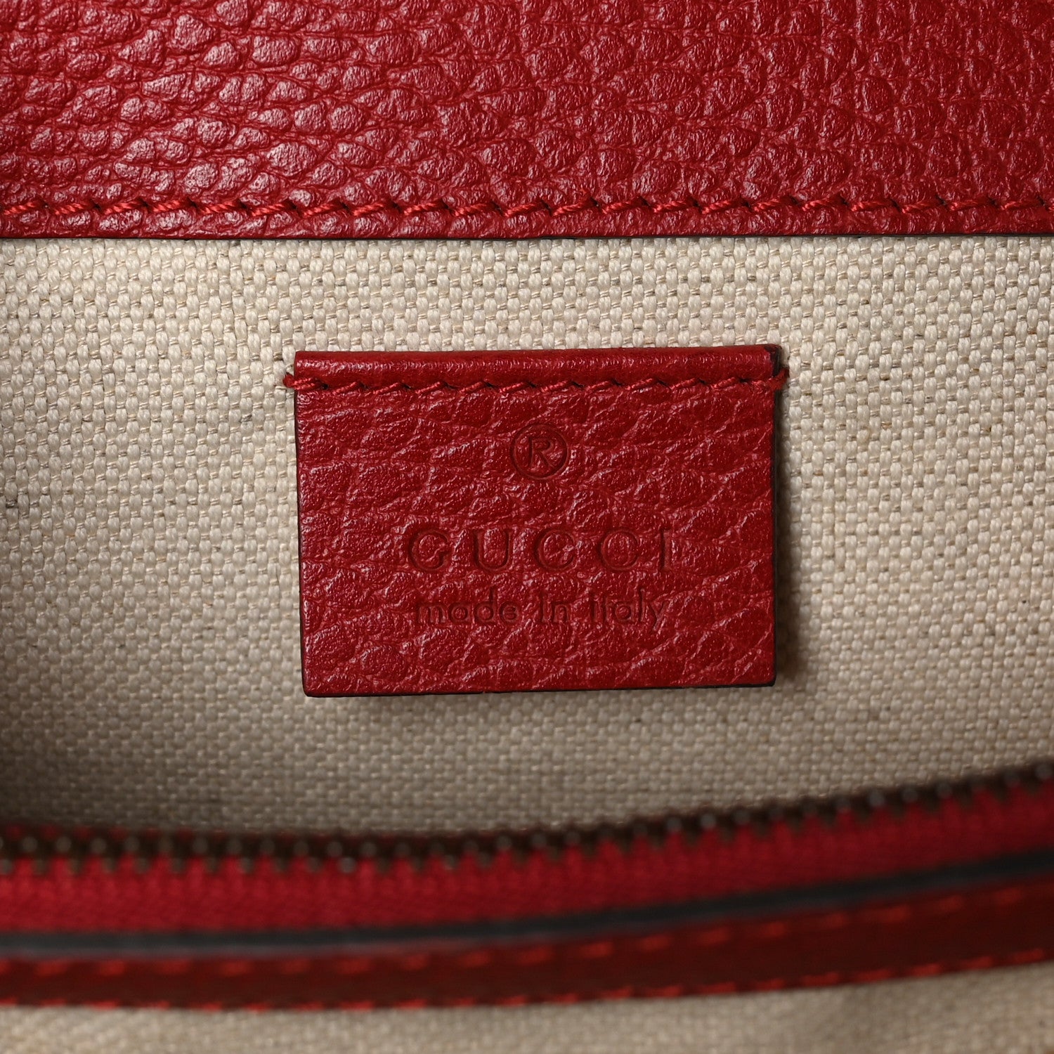 Gucci Dollar Calfskin Swarovski Crystal Small Dionysus Shoulder Bag Hibiscus Red 6 of 10