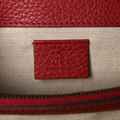 Gucci Dollar Calfskin Swarovski Crystal Small Dionysus Shoulder Bag Hibiscus Red 6 of 10