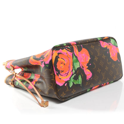Louis Vuitton Monogram Roses Neverfull MM 4 of 7