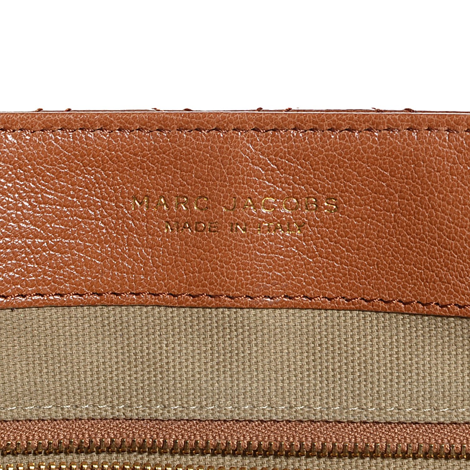 Marc Jacobs Lacquered Lambskin Quilted The XL Single Flap Cognac 6 of 10